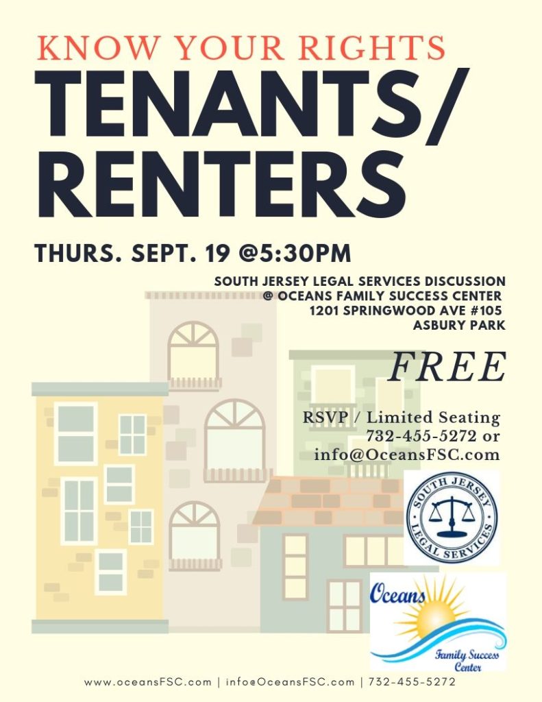 Renters! Know your rights! Oceans Family Success Center